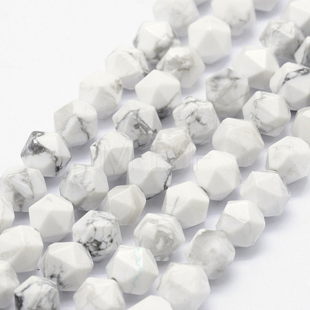 Natural Howlite Beads Strands G-F523-28-10mm-1