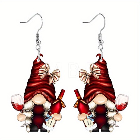 Christmas Acrylic Dangle Earrings FS-WG0219A-01-1