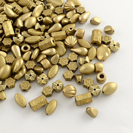 Plated Acrylic Beads X1-MACR-R546-09-1