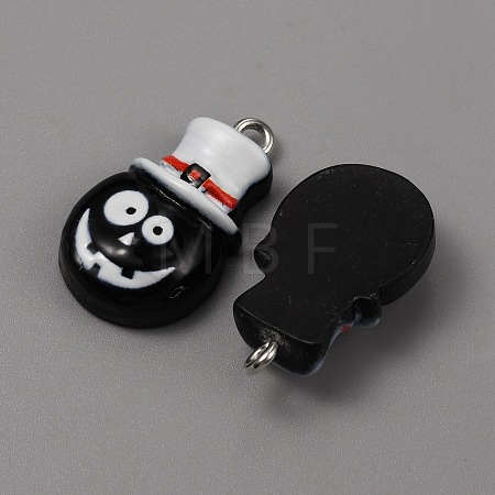 Opaque Resin Pendants RESI-CJC0012-19D-1
