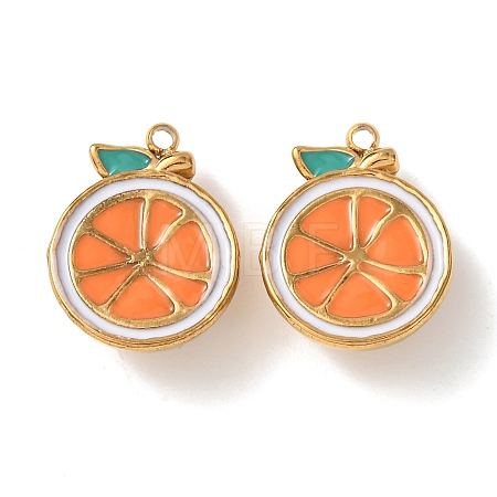 304 Stainless Steel Enamel Pendants LS-STAS-K326-01E-G-1