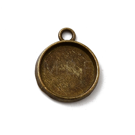 Tibetan Style Pendant Cabochon Settings X-TIBE-A23176-AB-FF-1
