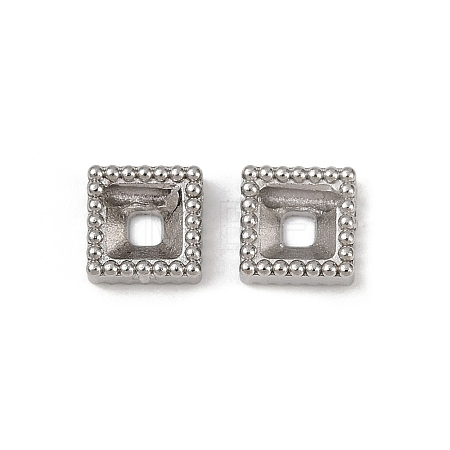 304 Stainless Steel Rhinestone Cabochon Settings STAS-G356-04P-04-1