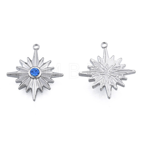 304 Stainless Steel Pendants STAS-N098-167P-1