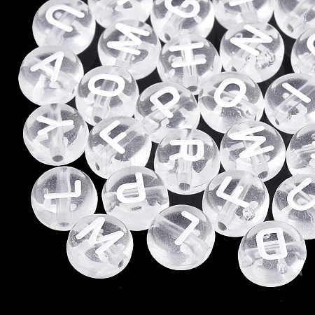 Transparent Acrylic Beads TACR-N002-04B-1