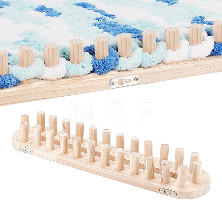 Wood Chunky Knitting Loom for Blanket Making AJEW-WH0880-31A-1