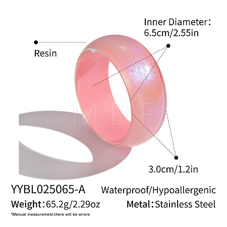 Classic Resin Plain Bangles for Women PX4382-1-1
