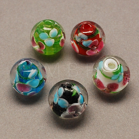 Handmade Lampwork Beads LAMP-R103-12mm-M-1