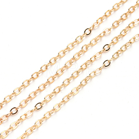 3.28 Feet Brass Cable Chains X-CHC-T008-06A-KC-1