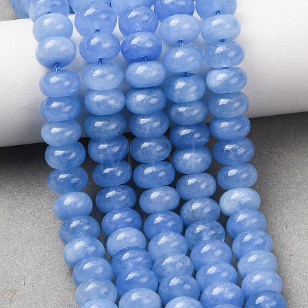 Natural White Jade Beads Strands G-E507-01-09-1