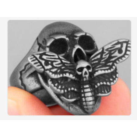 Halloween 304 Stainless Steel Finger Rings for Men FS-WG33C94-15-1