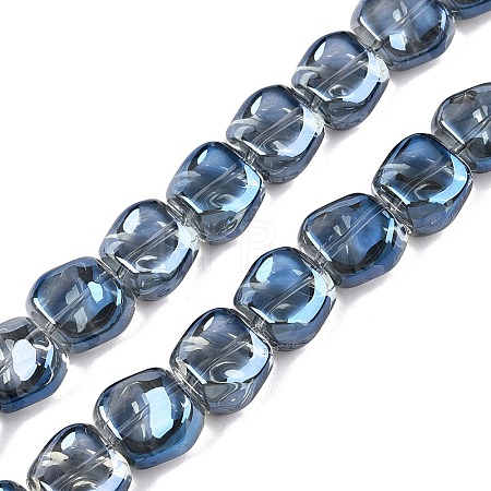 Electroplate Glass Beads Strands EGLA-N012-07U-1