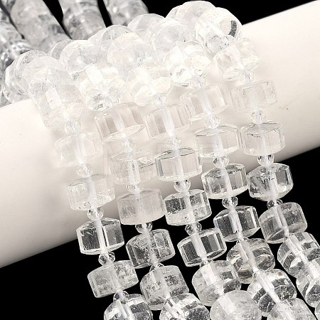 Natural Quartz Crystal Beads Strands G-G453-G03-7x12mm-1