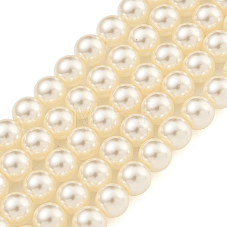 Glass Pearl Beads Strands X-HY-G002-01C-02-1