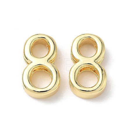Brass Slide Charms KK-L253-15G-08-1