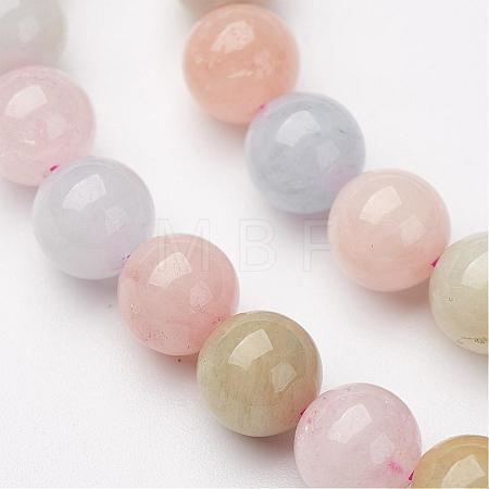 Natural Morganite Bead Strands G-P213-18-12mm-1