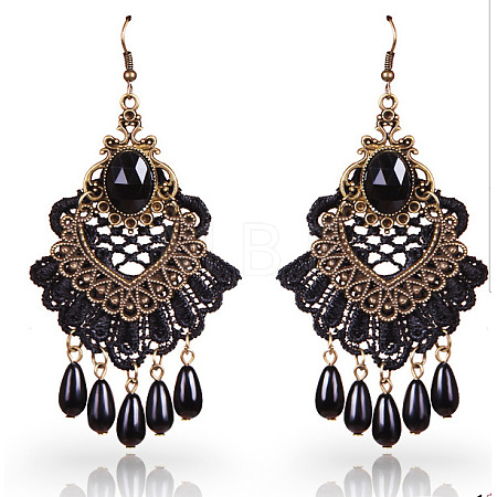 Alloy Plastic Chandelier Earrings FS-WG86F33-02-1