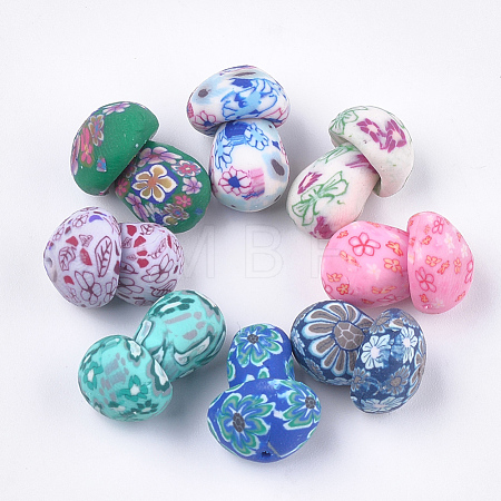 Handmade Polymer Clay Beads CLAY-T017-12-1