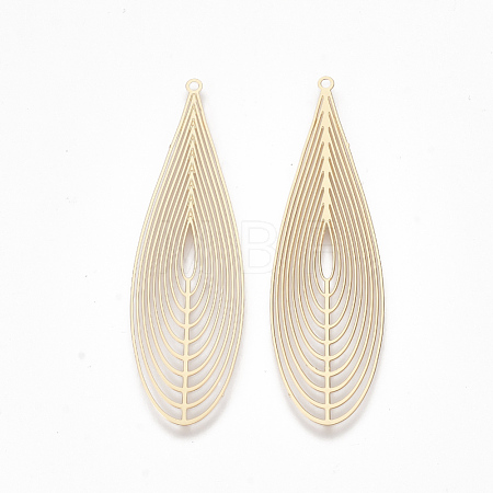 Brass Big Pendants KKC-T001-24KC-1