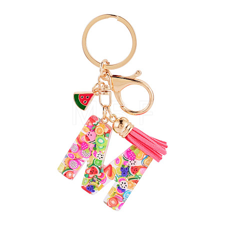 Fruit Series Letter Resin Keychains KEYC-TAC0033-02M-1
