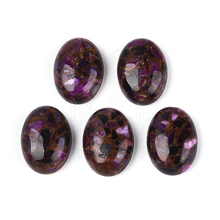 Dyed Synthetic Gemstone Cabochons G-T144-79D-1