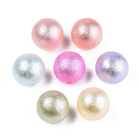 Imitation Pearl Acrylic Beads X-OACR-T022-19-1