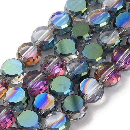 Electroplate Glass Beads Strands EGLA-C010-01A-HP02-1