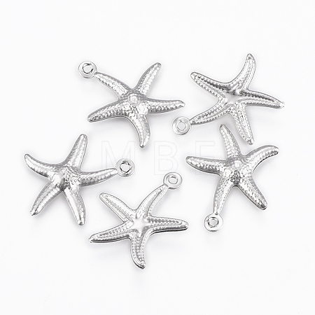 Tarnish Resistant 304 Stainless Steel Charms X-STAS-P175-33P-1