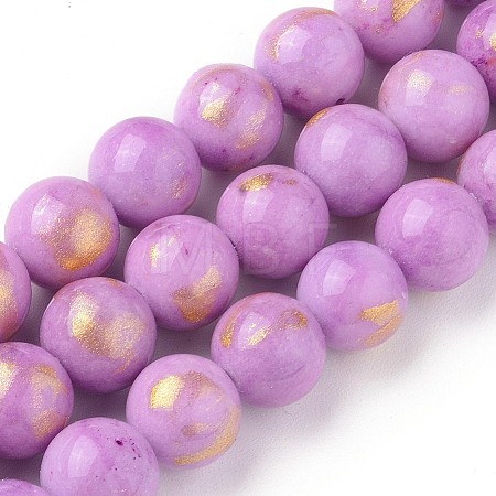 Natural Mashan Jade Beads Strands G-F670-A09-6mm-1