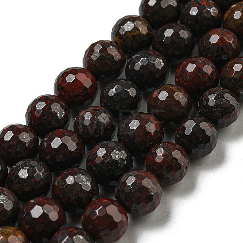 Natural Brecciated Jasper Beads Strands G-E571-A04-03-1