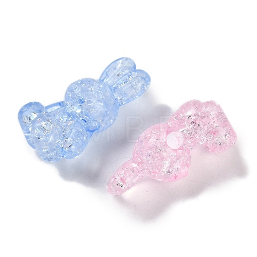 Transparent Crackle Acrylic Beads TACR-U008-02A-1