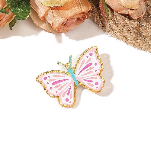 Acrylic Butterfly Alligator Hair Clips PW-WG483D5-07-1