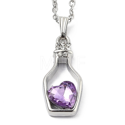 Alloy Resin Pendant Necklaces NJEW-B0003-09P-1