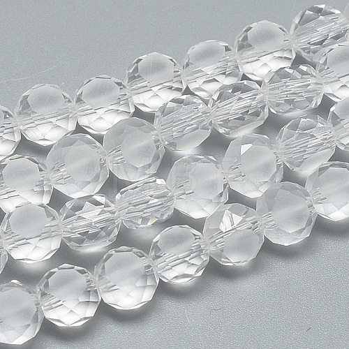 Frosted Glass Beads Strands EGLA-S147-14mm-08-1