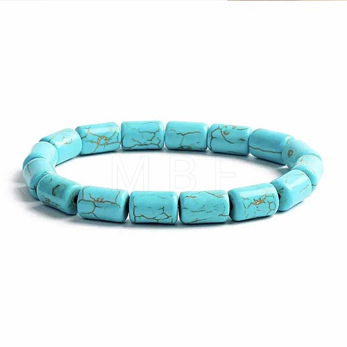 Turquoise Bracelet with Elastic Rope Bracelet DZ7554-30-1