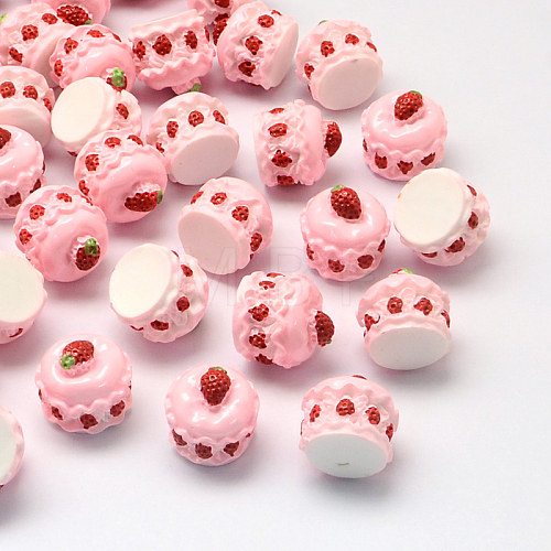 Strawberry Cake Resin Decoden Cabochons CRES-R183-05B-1
