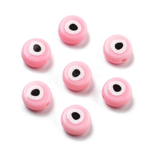 Opaque Printed Acrylic Beads OACR-G038-04D-1