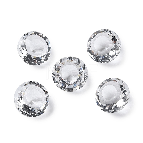 Transparent Glass Rhinestone Cabochons RGLA-B003-10A-10-1