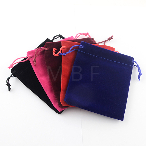 Rectangle Velvet Pouches X-TP-R002-7x9-M-1