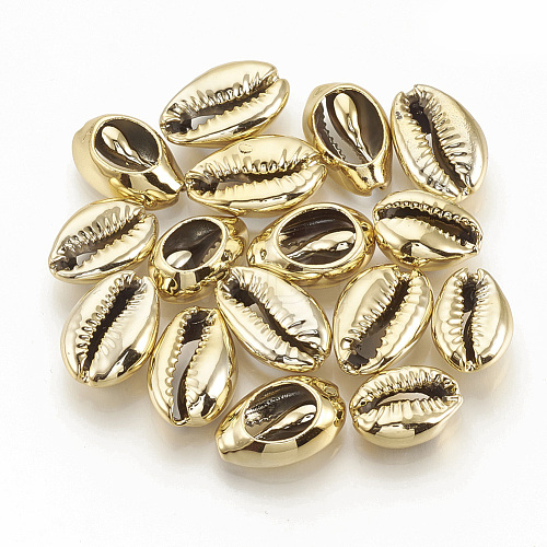 Electroplated Sea Shell Beads SSHEL-S258-05A-1