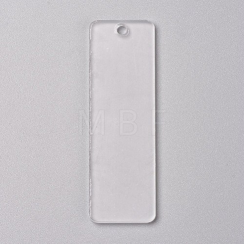 Transparent Blank Acrylic Pendants TACR-WH0002-04-1