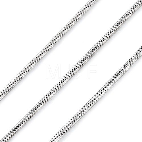 304 Stainless Steel Round Snake Chains CHS-M009-01P-03-1