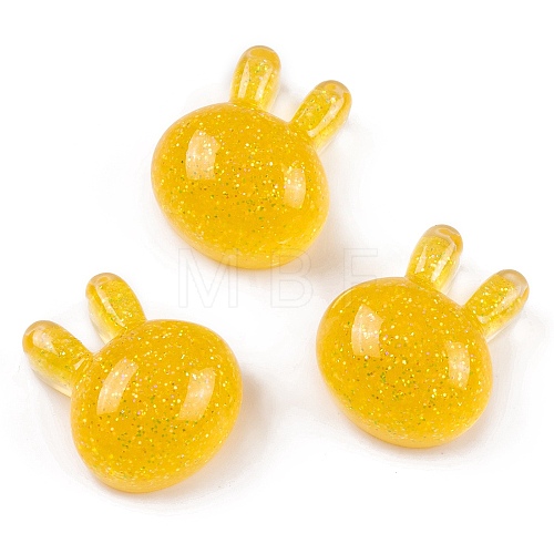 Transparent Epoxy Resin Bunny Decoden Cabochons CRES-P035-03C-1