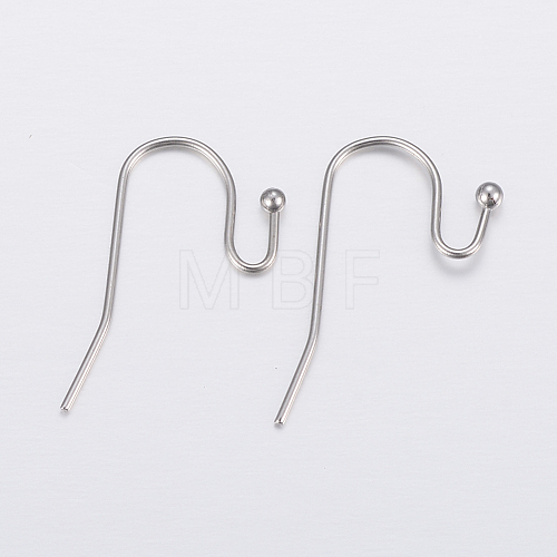 304 Stainless Steel Earring Hooks X-STAS-H448-01P-1