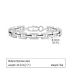 304 Stainless Steel Link Chain Bracelets for Men WGDE8BC-01-2