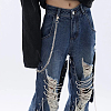 1Pc Stainless Steel Barbed Wire Trousers Chains AJEW-DC0002-18-5