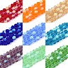 Imitate Austrian Crystal Bicone Frosted Glass Beads Strands EGLA-A039-T6mm-MB-M-1