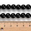 Natural Black Onyx(Dyed & Heated) Beads Strands G-H329-C06-8mm-5