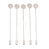 Brass Stick Lapel Pins with Round Pad Tray LS-KK-A301-01P-1
