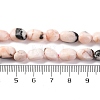Natural Pink Zebra Jasper Beads Strands G-G146-A21-01-5